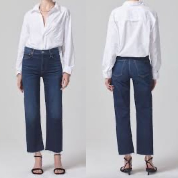 Citizens of Humanity Florence Wide Leg Straight Jeans Size 26 - Picture 2 of 13